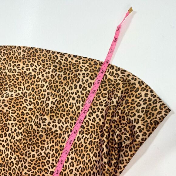 Runaway Dress Womens XL Multicolor Maxi Leopard Print Cutout Spaghetti Strap - Picture 2 of 8